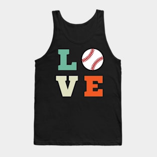 I Love Baseball Tank Top